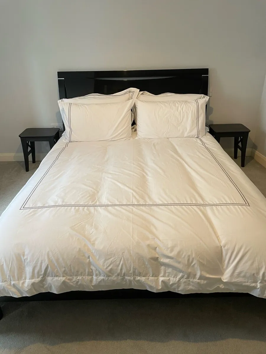 King size bed-frame & mattress - Image 2