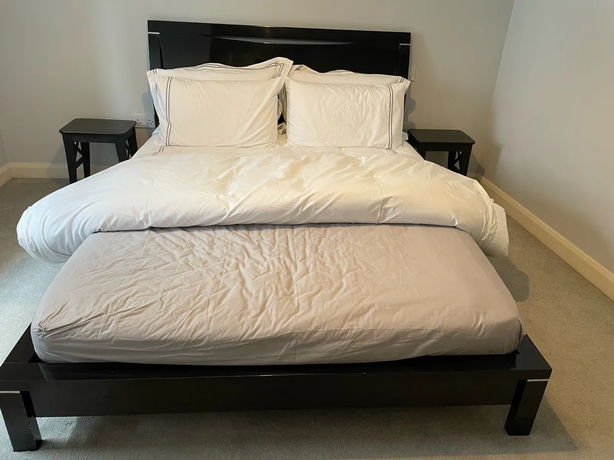 King size bed-frame & mattress - Image 3