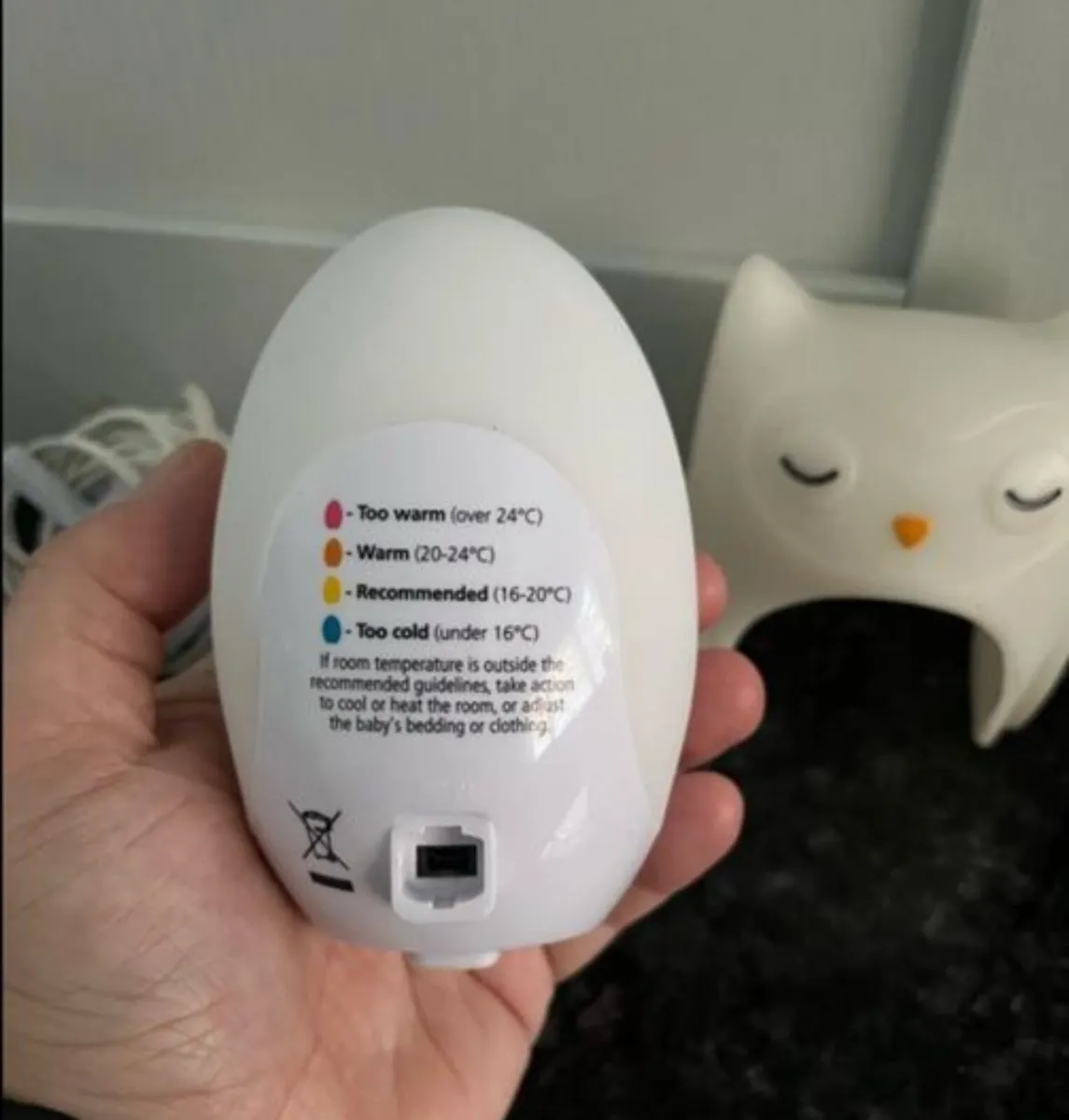 Gro egg digital room thermometer and nightlight. - Image 2