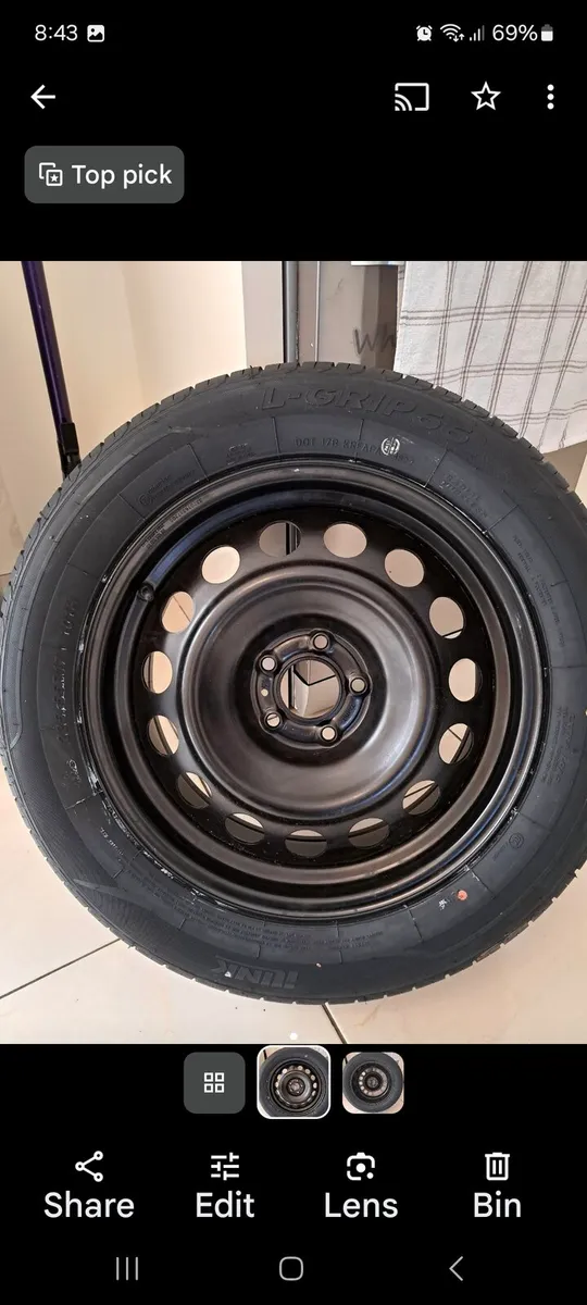 Peugeot 3008 2022 spare wheel brand new and tyre g - Image 2