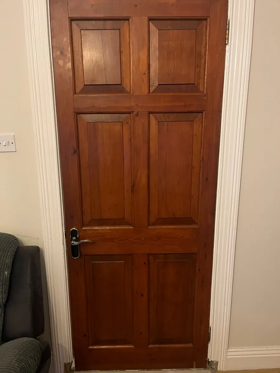 Solid Red Deal Doors with Cedar Panels x 10 - Image 1