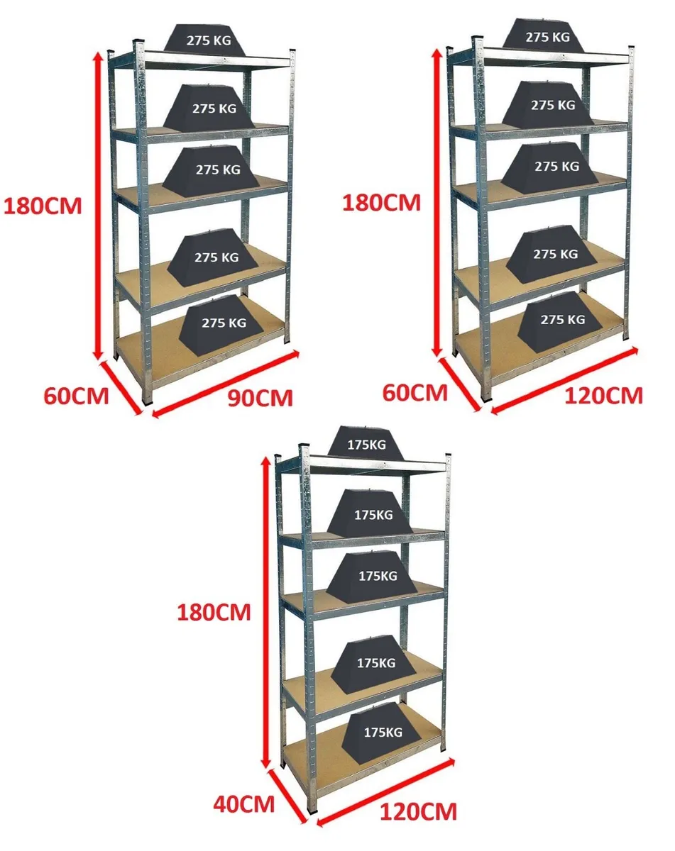 Shelving Bays For Shed Garages FREE DELIVERY - Image 3