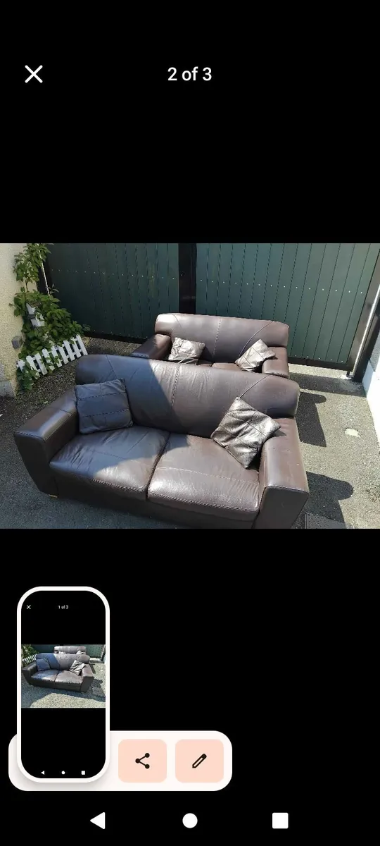 Sofas x 2 - Image 2