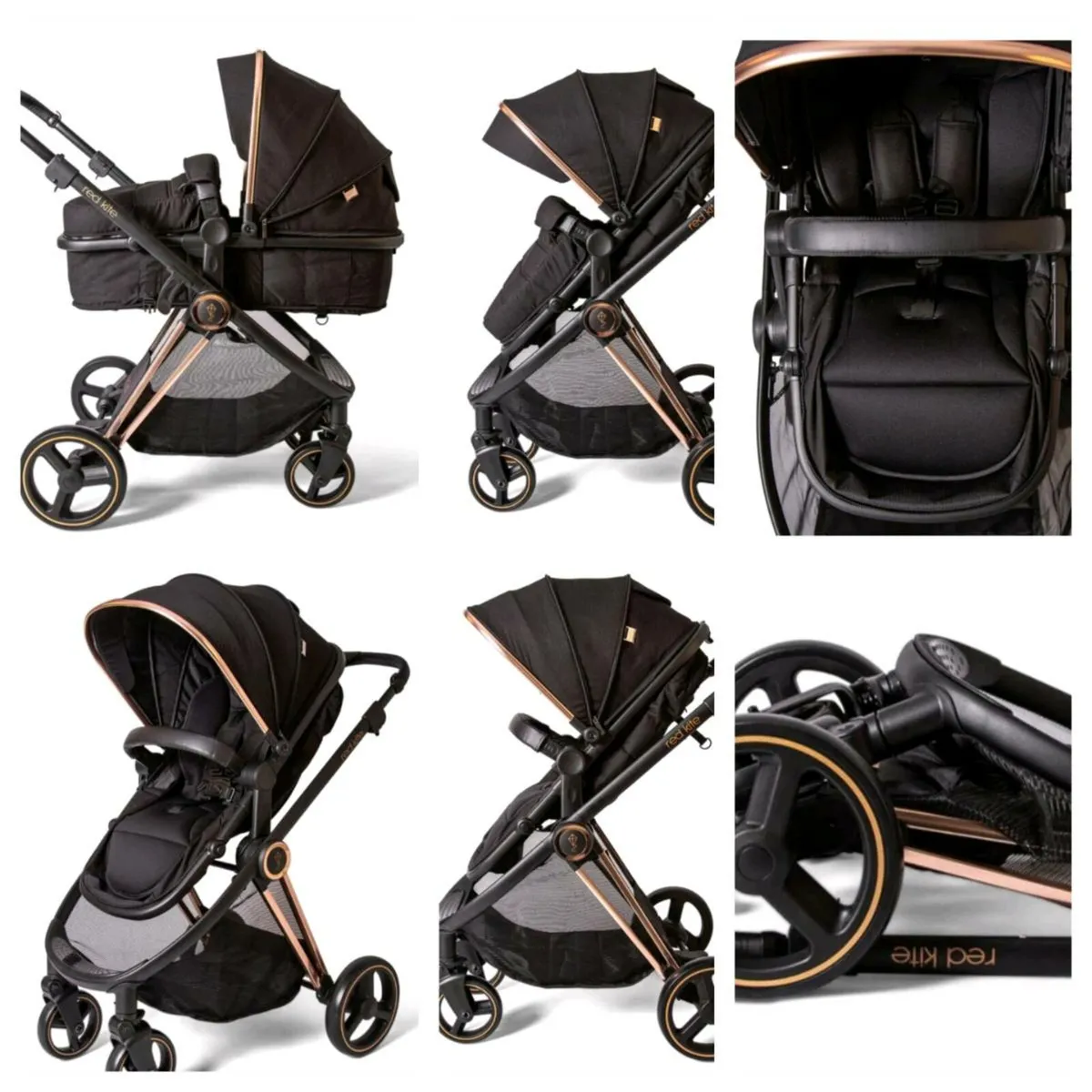 Red kite 2 in 1 pram /pushchair like new - Image 1