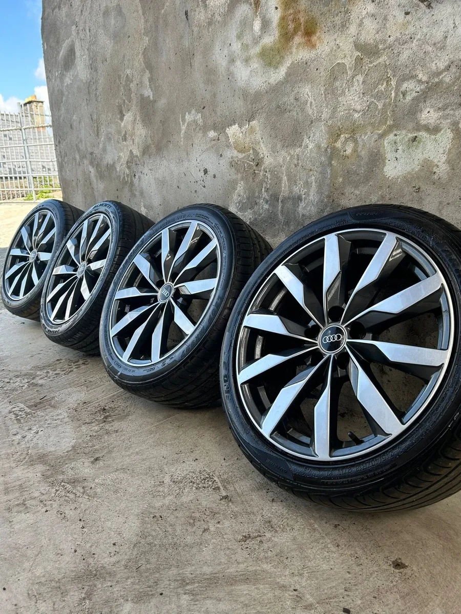 18” GENUINE AUDI A4 SPORT ALLOY WHEELS & TYRES - Image 1