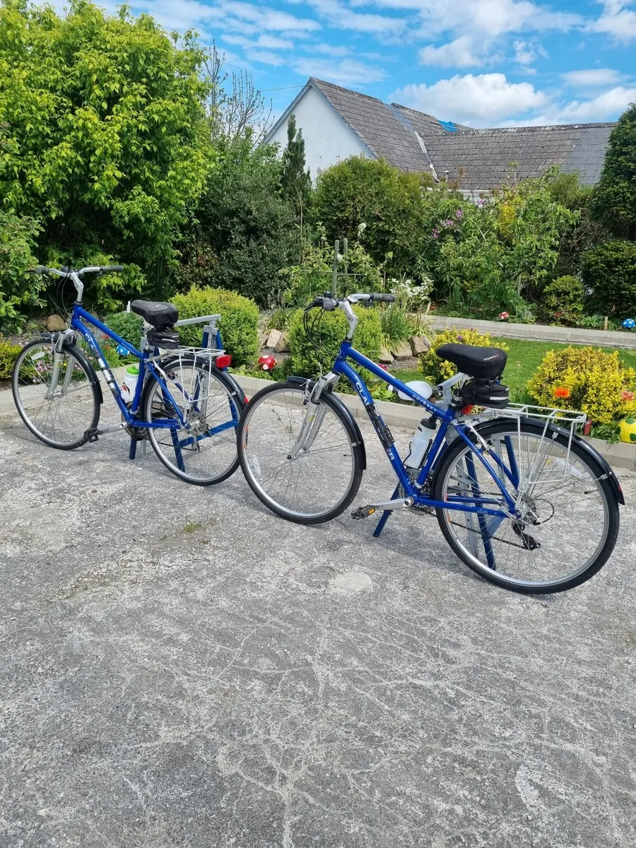 2 claude butler hybrid bicycles - Image 1