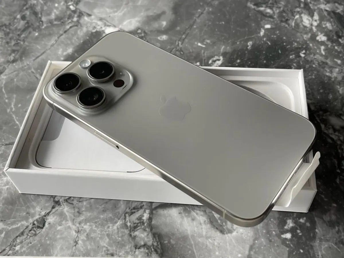 iPhone 15 Pro Max 256GB Natural Titanium Brand New Factory Unlocked - Image 2