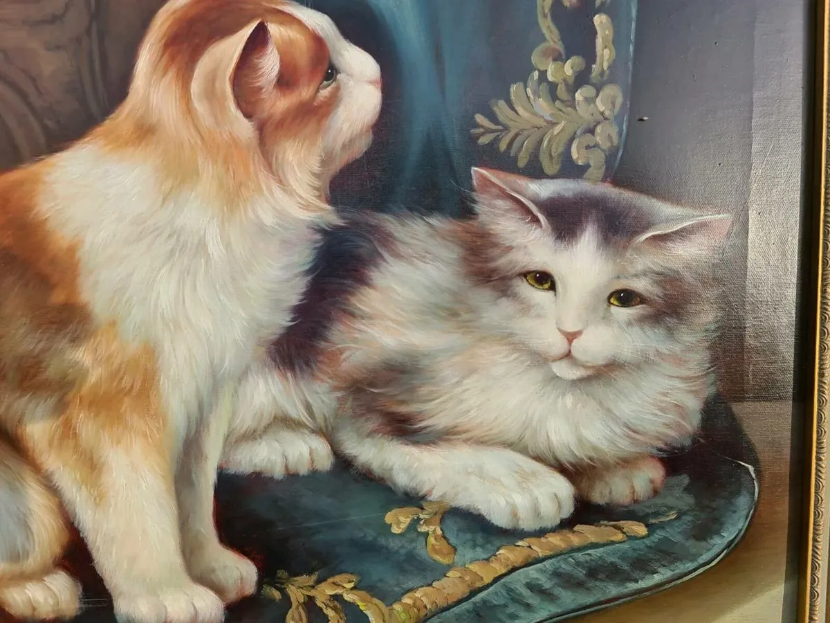 Large signed oleograph - Image 2