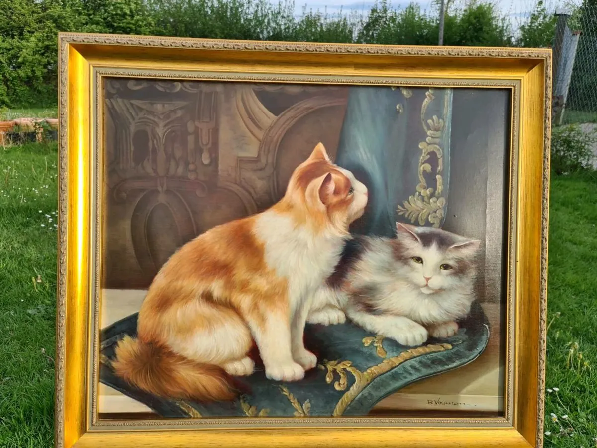 Large signed oleograph - Image 3