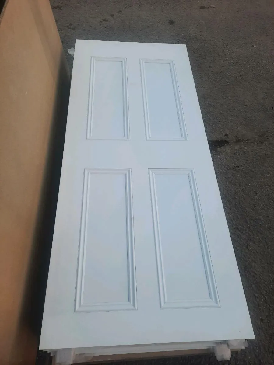 White Primed Solid Door 80x34 - Image 2