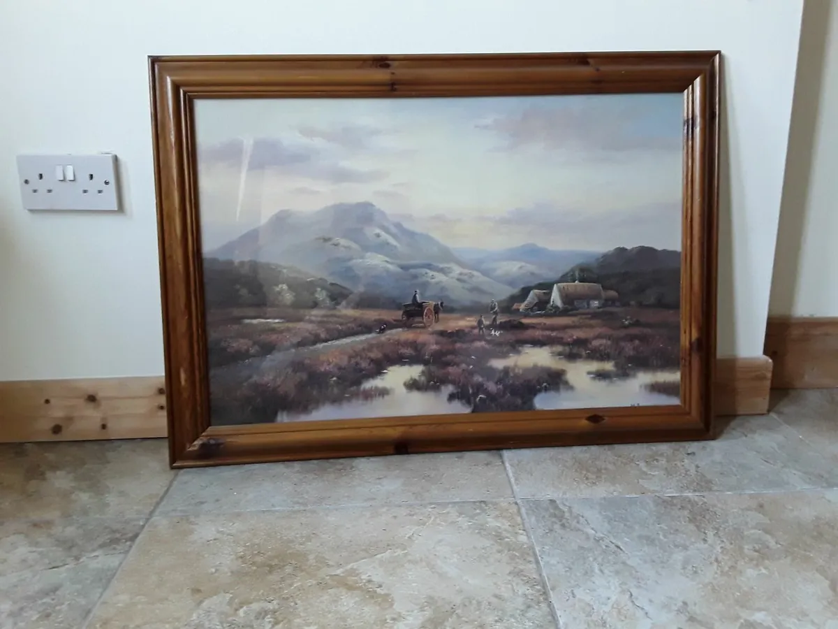 Beautiful large picture in glass frame print - Image 2