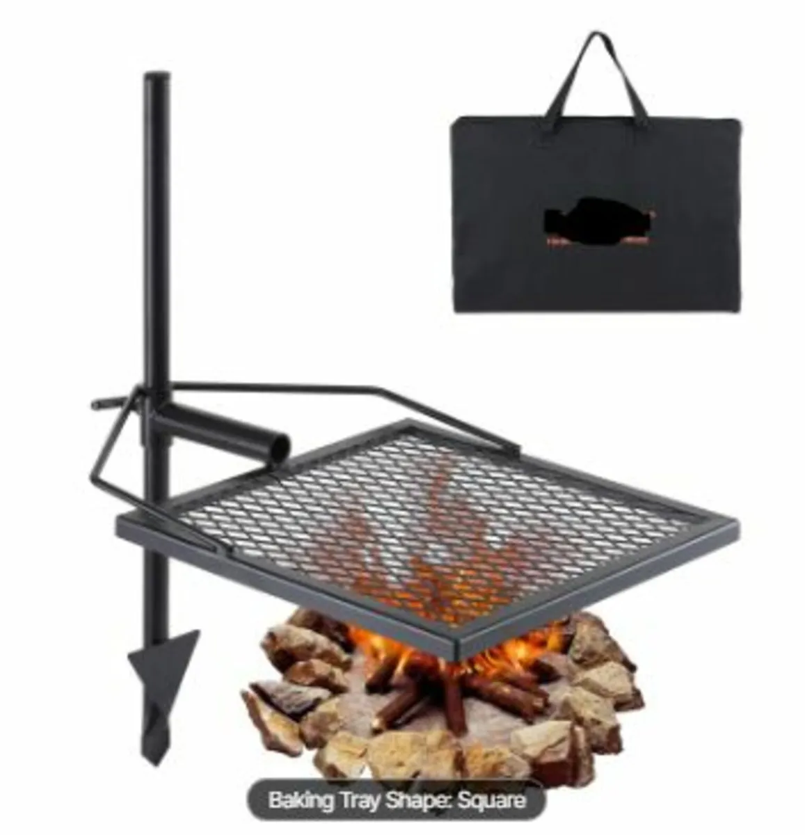 Swivel Campfire Grill Heavy Duty Steel Open Fire - Image 1