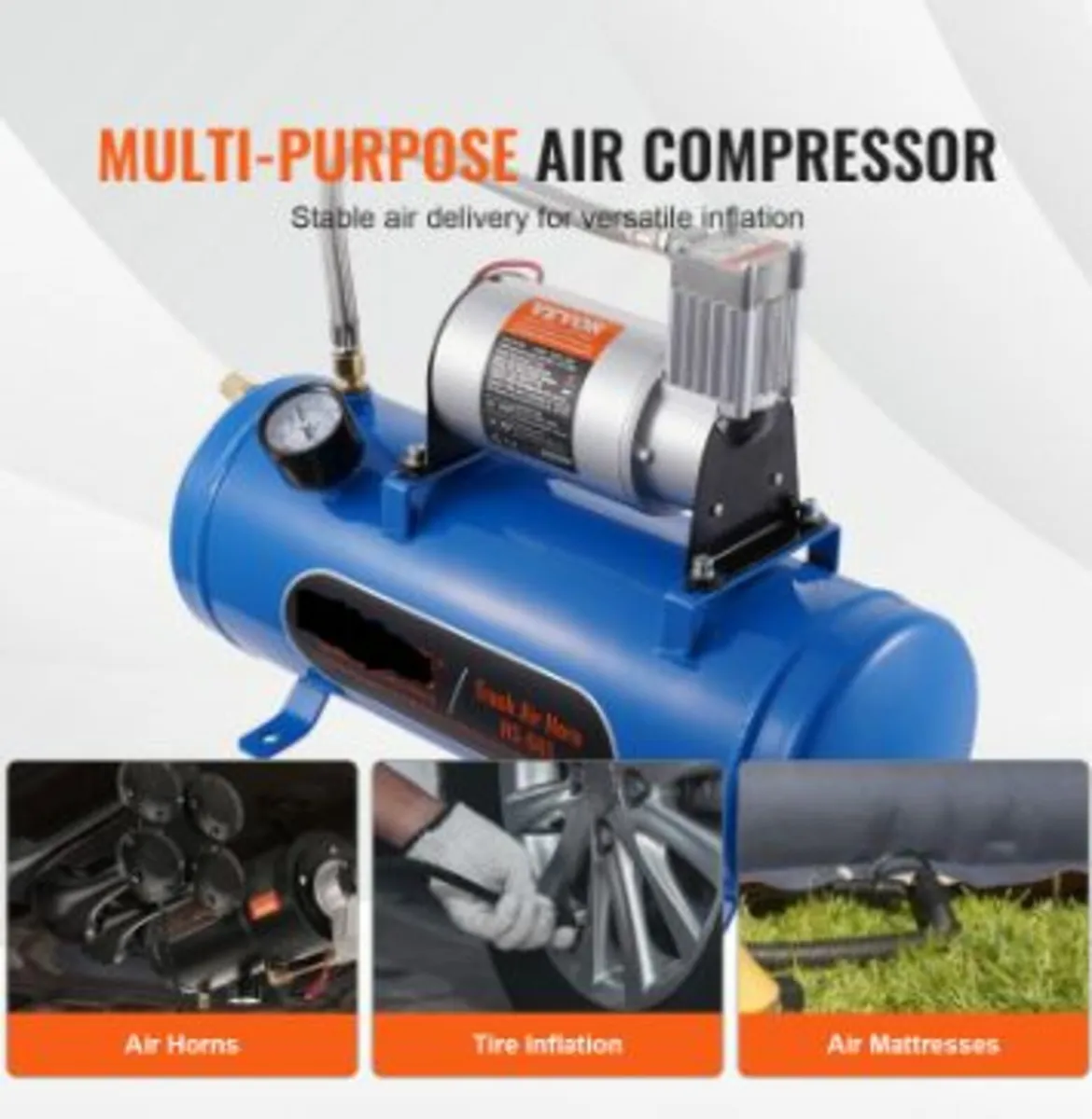 12V Air Compressor with Tank 1.6 - Image 4