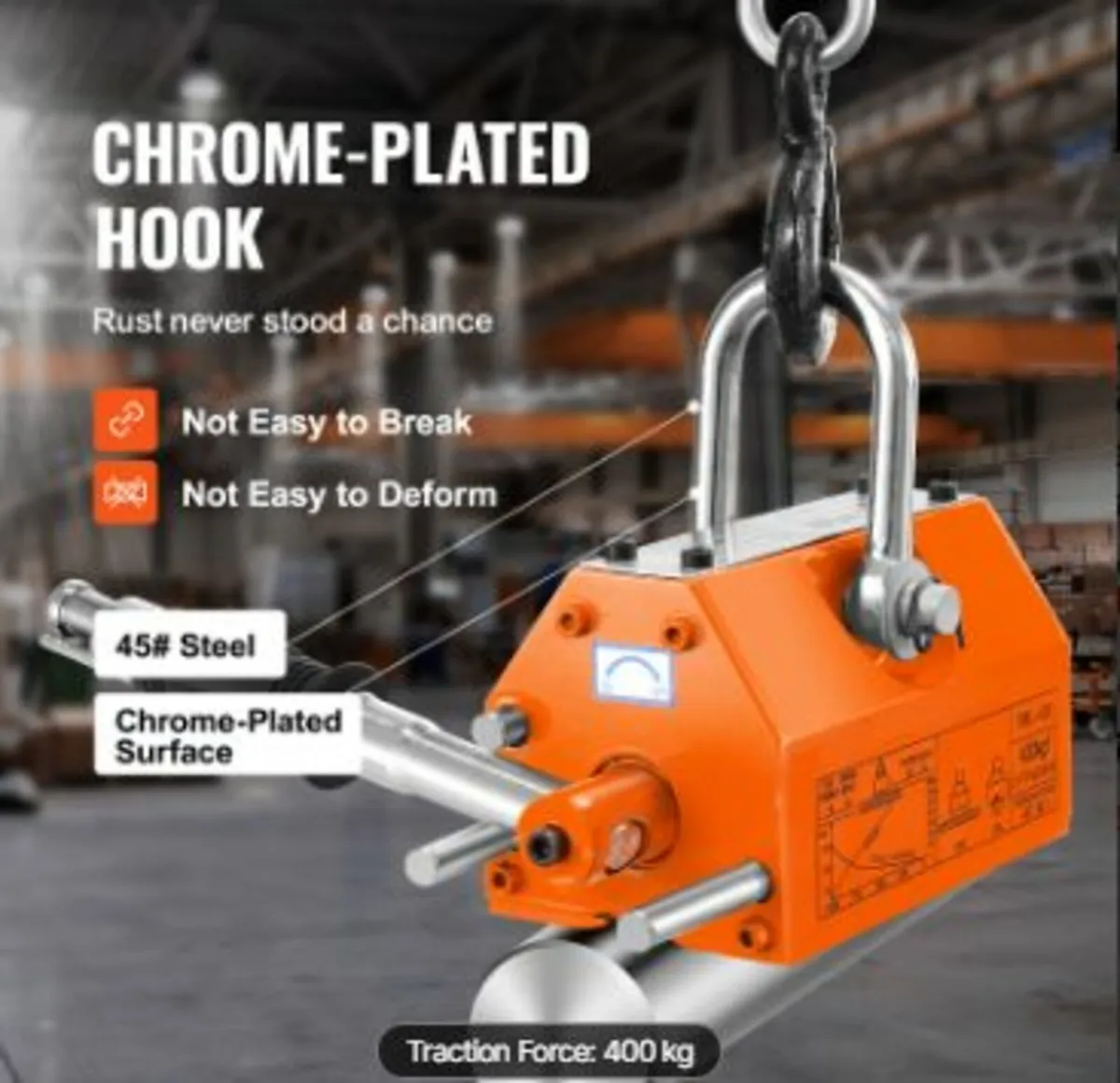 Magnetic Lifter, 880 lbs/400 kg Pulling - Image 4