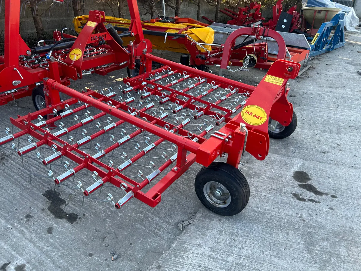 New JarMet 3Metre Grass Tyne Harrow - Image 1