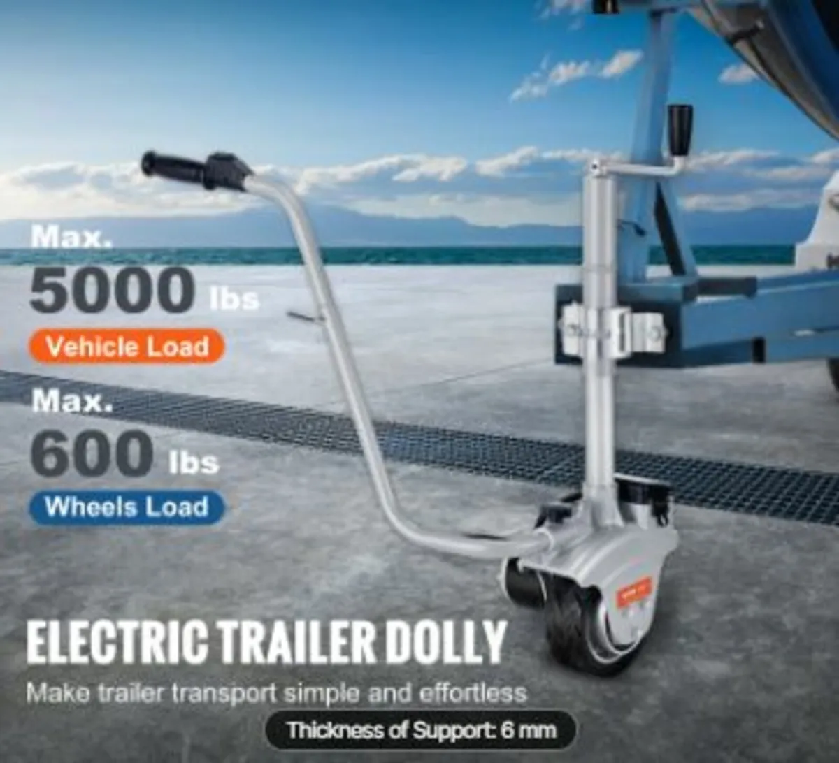 Electric Trailer Dolly, 5000lbs Towing Capacity - Image 2