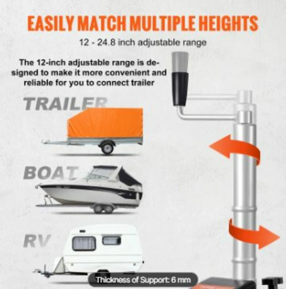 Electric Trailer Dolly, 5000lbs Towing Capacity - Image 3