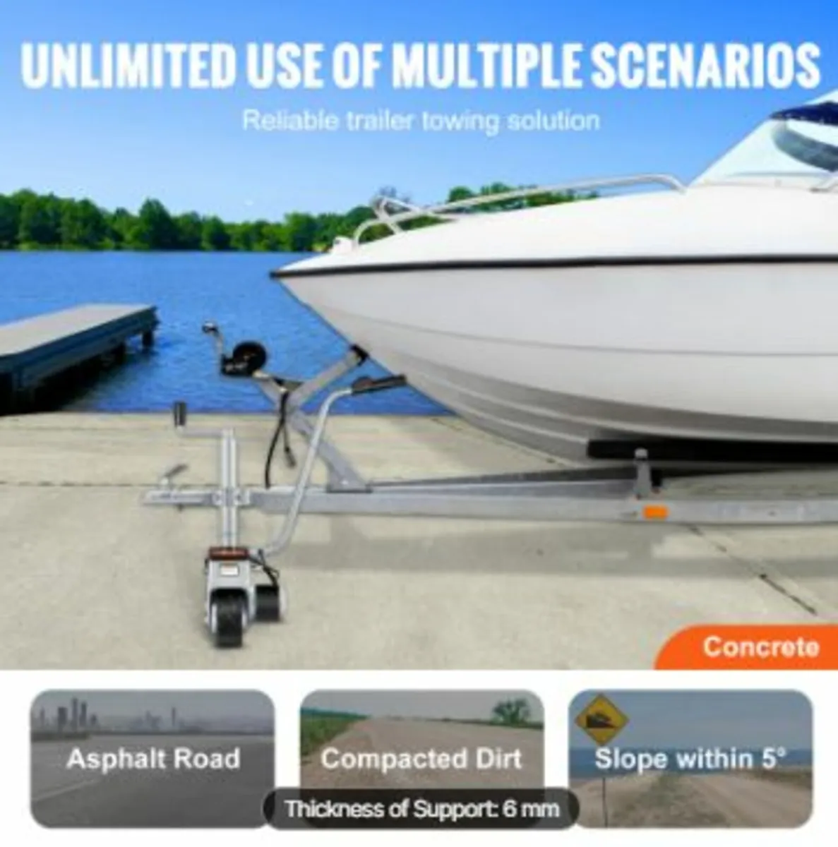 Electric Trailer Dolly, 5000lbs Towing Capacity - Image 4