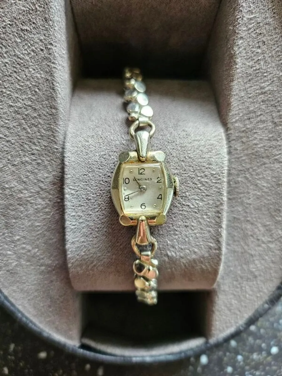Vintage Longines 10k White Gold Filled Watch. - Image 2