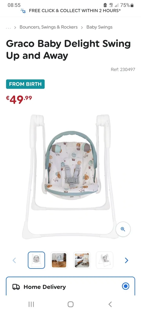 Baby swing seat - Image 3