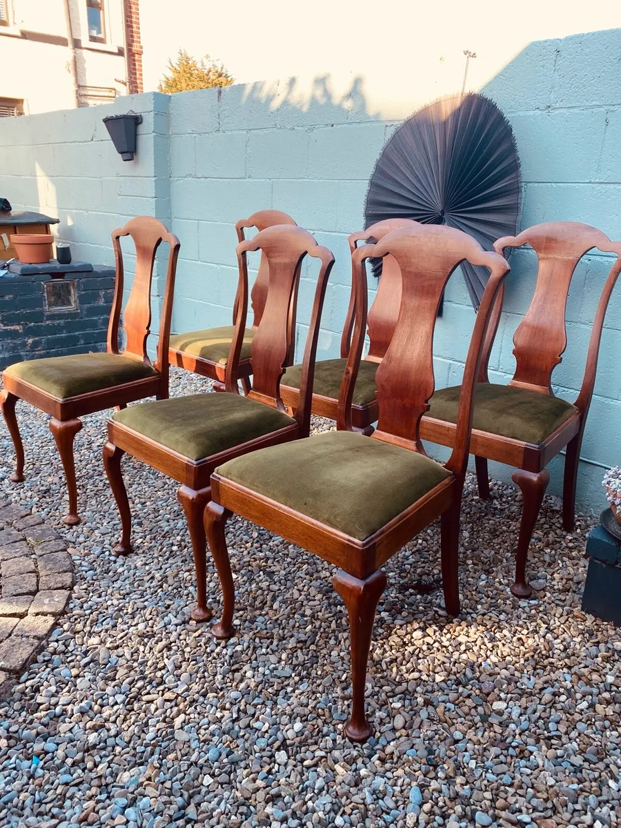 Vintage Dining Chairs x 6 - Image 2