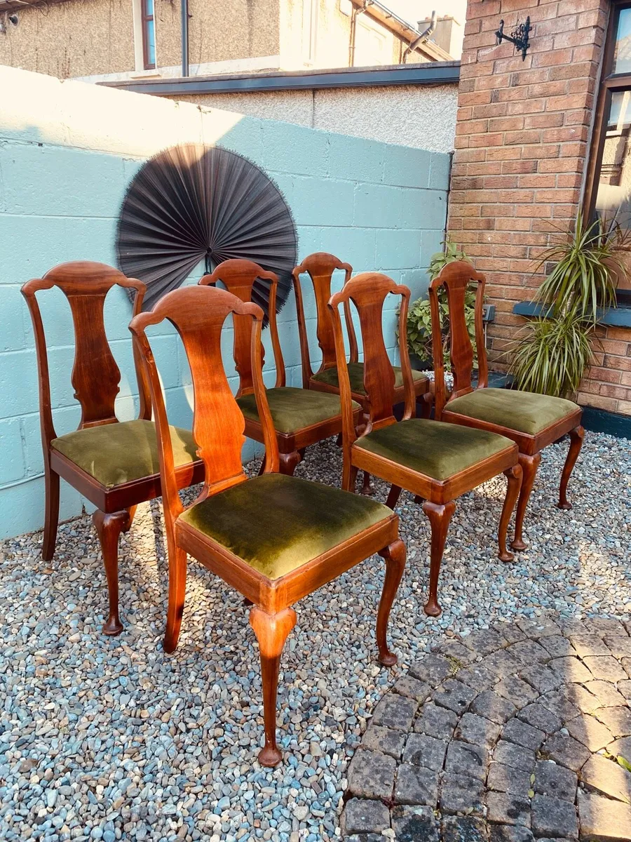Vintage Dining Chairs x 6 - Image 3