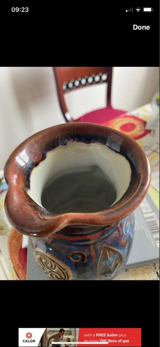 Colm De Ris Celtic Pottery Jug - Image 3