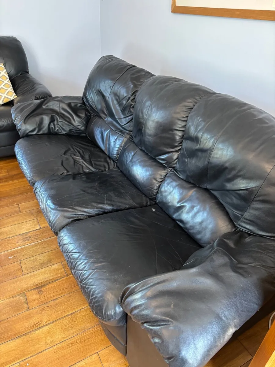 Leather suite for sale - Image 2
