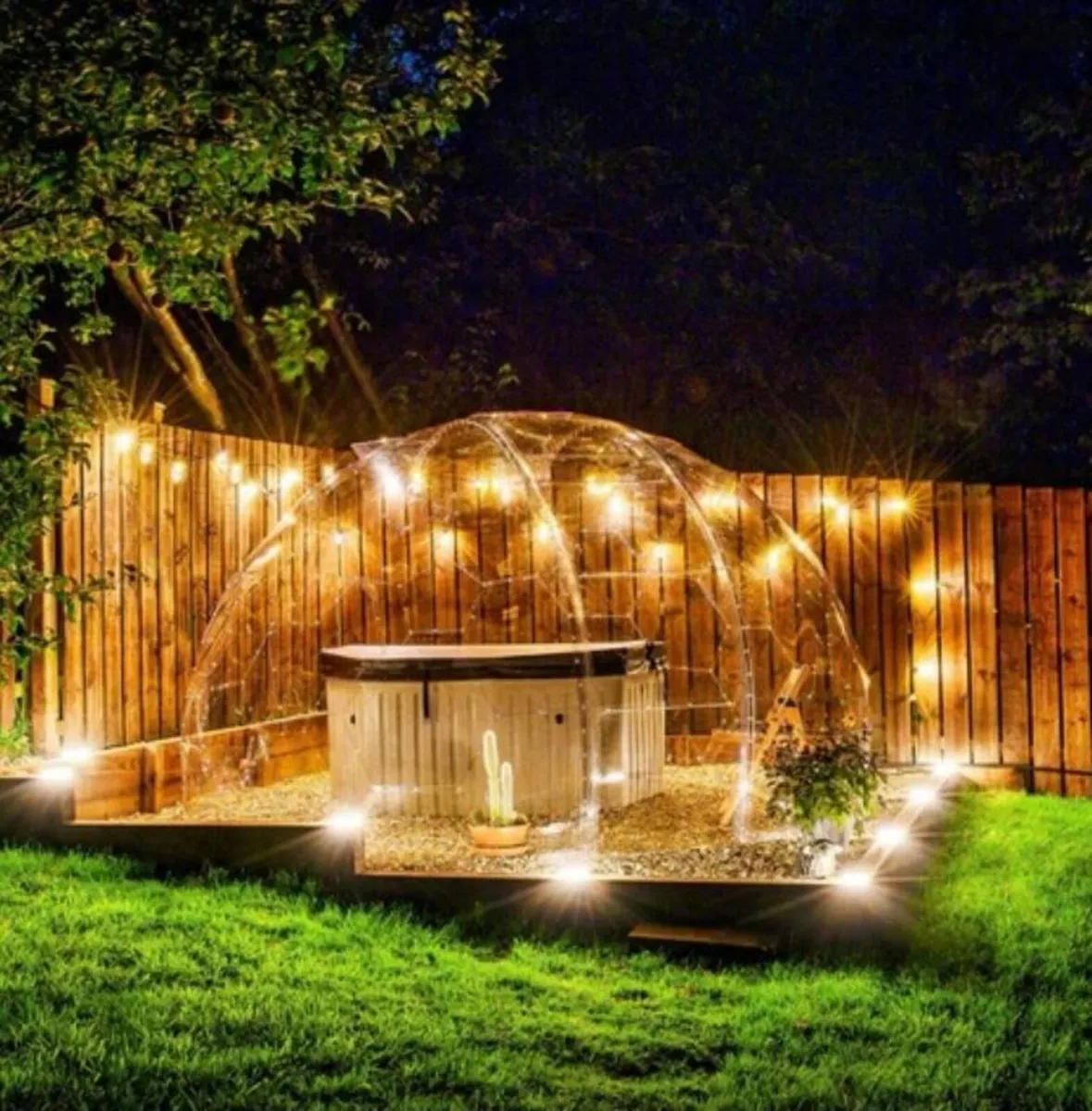 Deluxe 3.5m(11.6ft) Clear Dome Glamping Igloo - Image 3