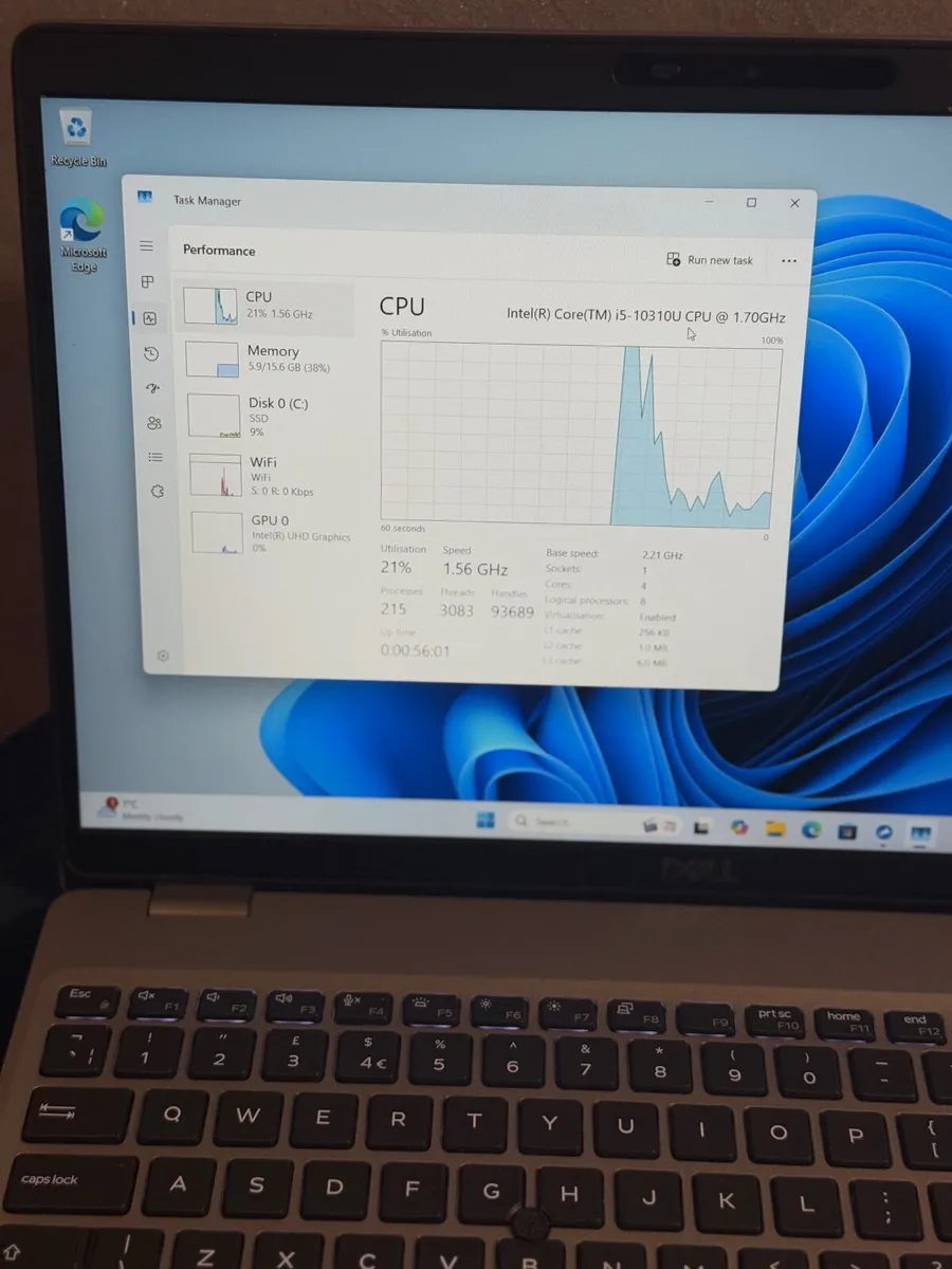 Dell Latitude 5510 Laptop i5/16GB/256SSD/FHD Touch - Image 2