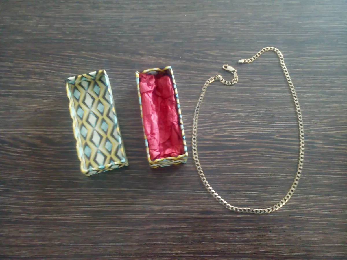 925 Silver Gold Plated Necklace Chain. - Image 1