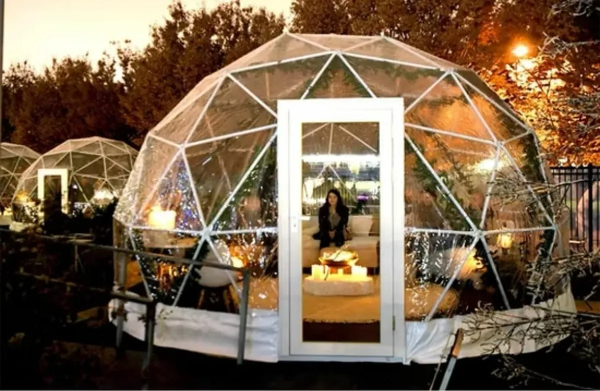Luxury 3m(10ft) Tinted Durable Dome Glamping Igloo - Image 1
