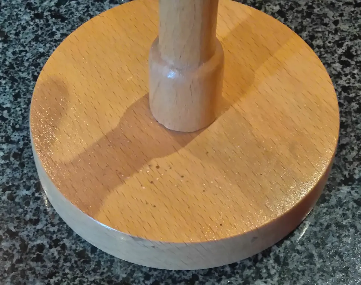 WOODEN MUG/CUP HOLDER (USED). - Image 2