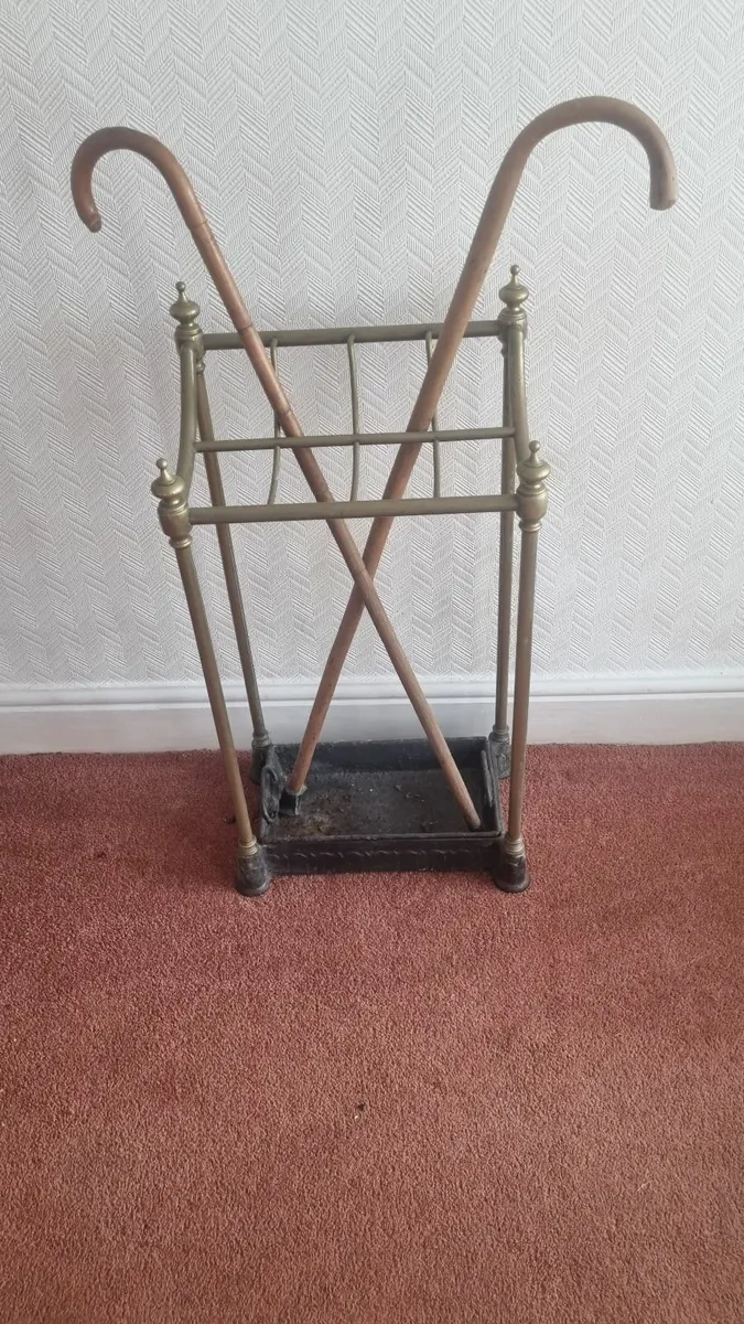 Antique  Brass Umbrella Stand