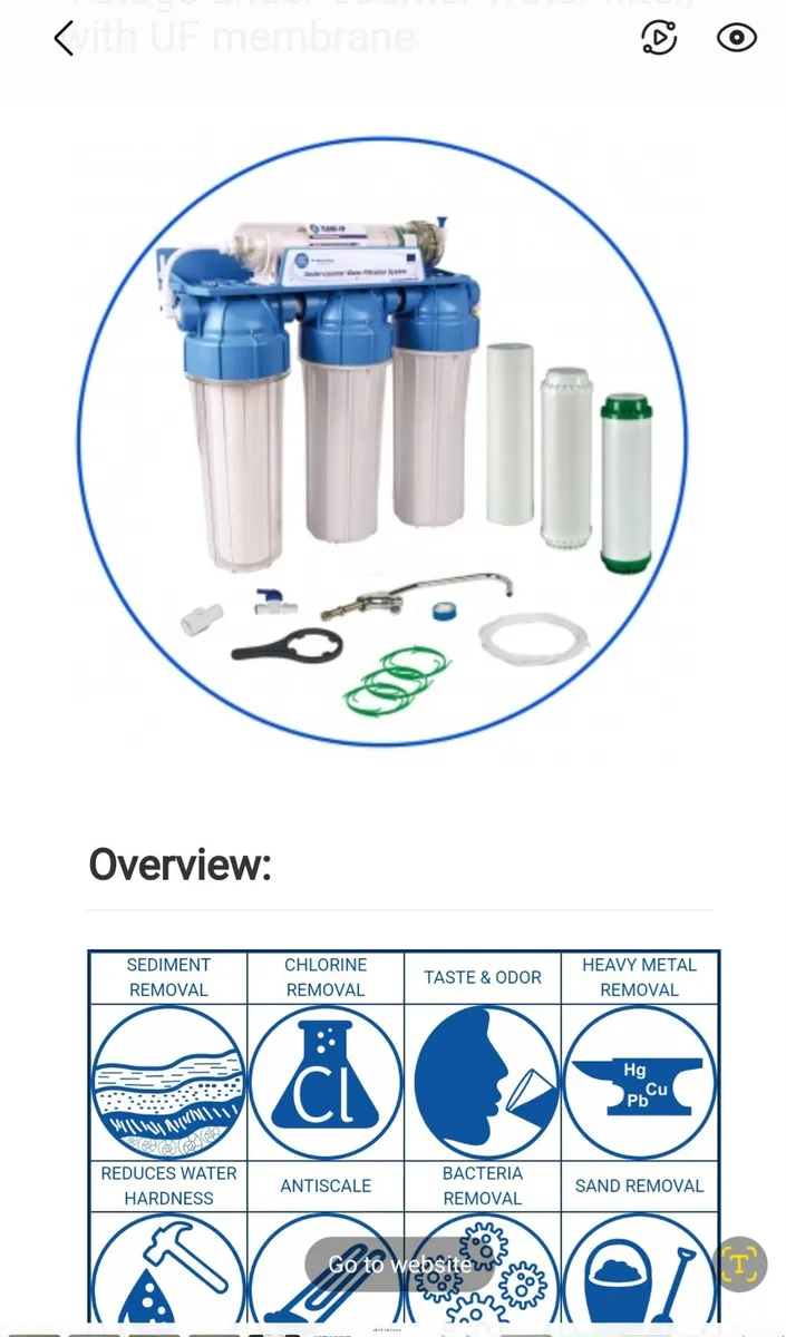 FULL SETS. 4 stage water filter system - Image 2