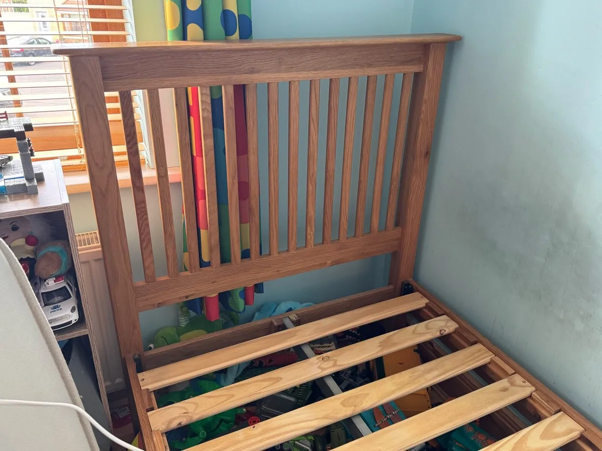 Single wooden bed for sale - Image 1