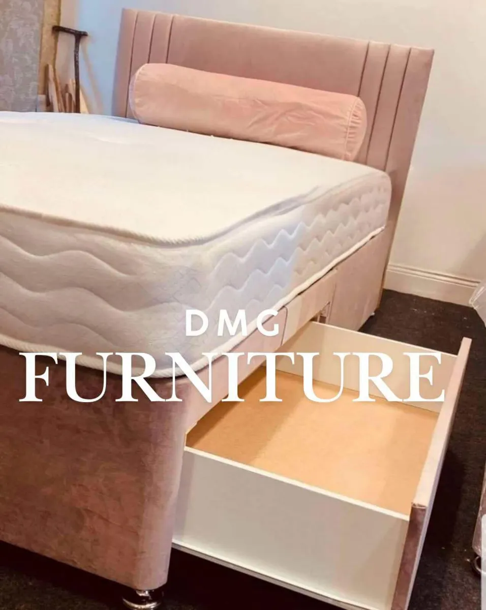 New Divan Beds With Mattresses And Headboard - Image 4