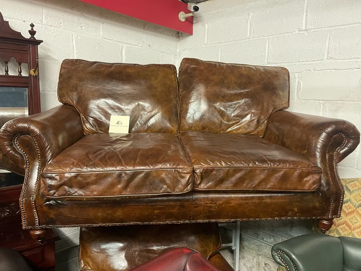 Timothy oulton halo leather sofa - Image 2