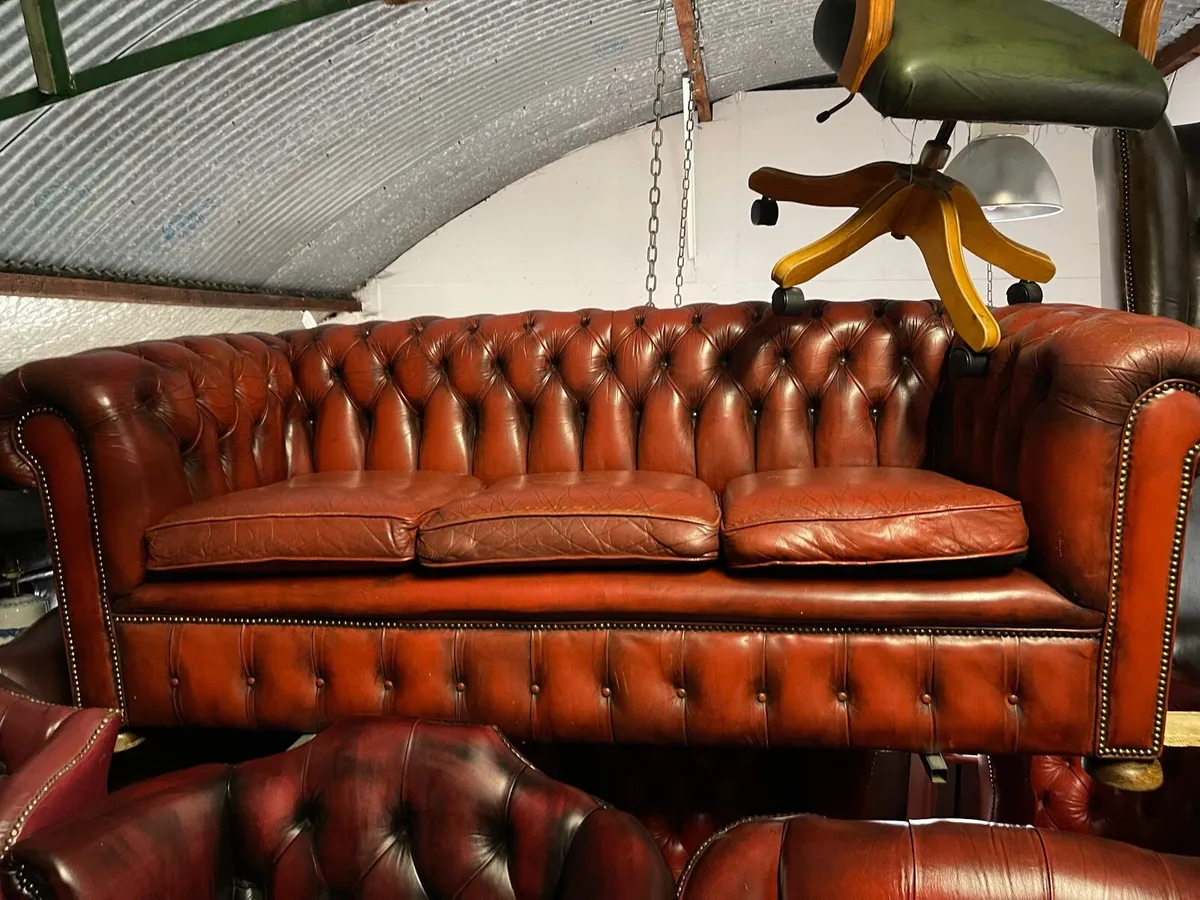 Original antique chesterfield sofa - Image 2