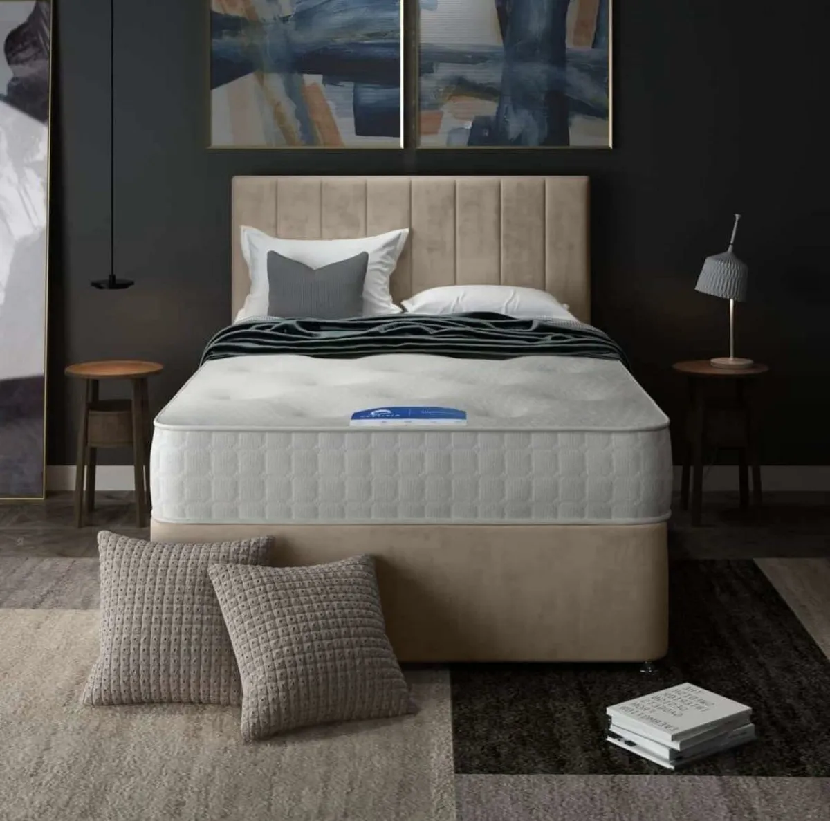 New Divan Beds With Mattresses And Headboard - Image 2