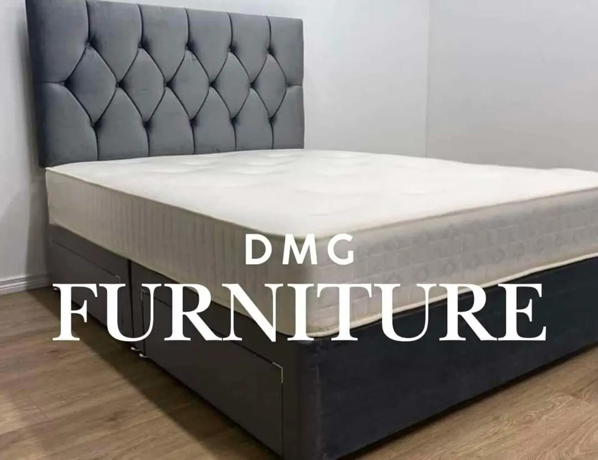 New Divan Beds With Mattresses And Headboard - Image 1