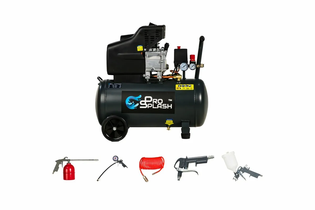2HP 50L Electric Air Compressor 8 BAR 185LPM - Image 1