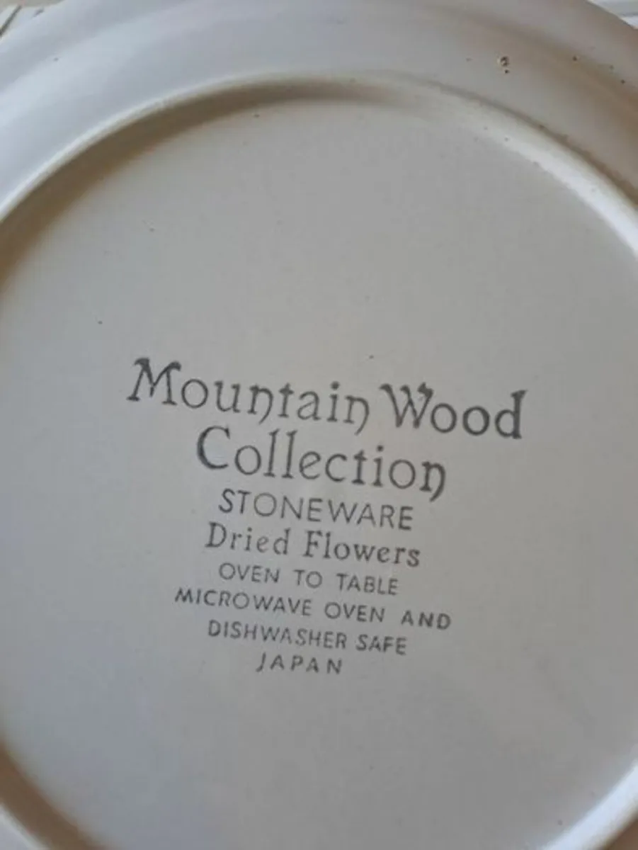 Vintage Mountain Wood plates - Image 3