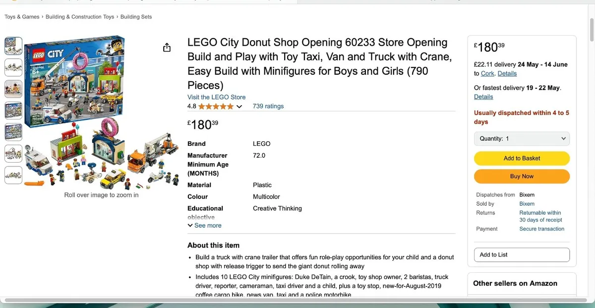 Lego 60233 Donut  shop - Image 3