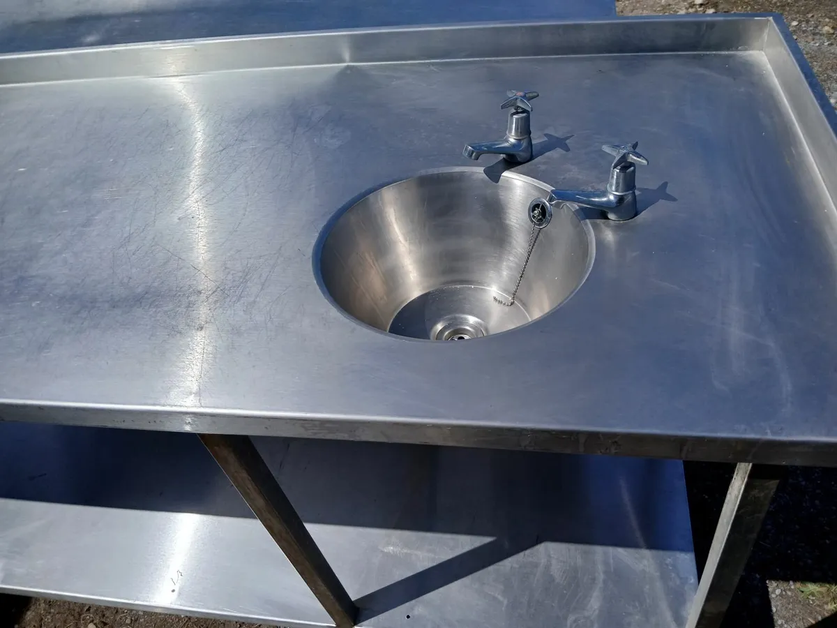 Stainless steel cabbinet /sink unit delivered - Image 1