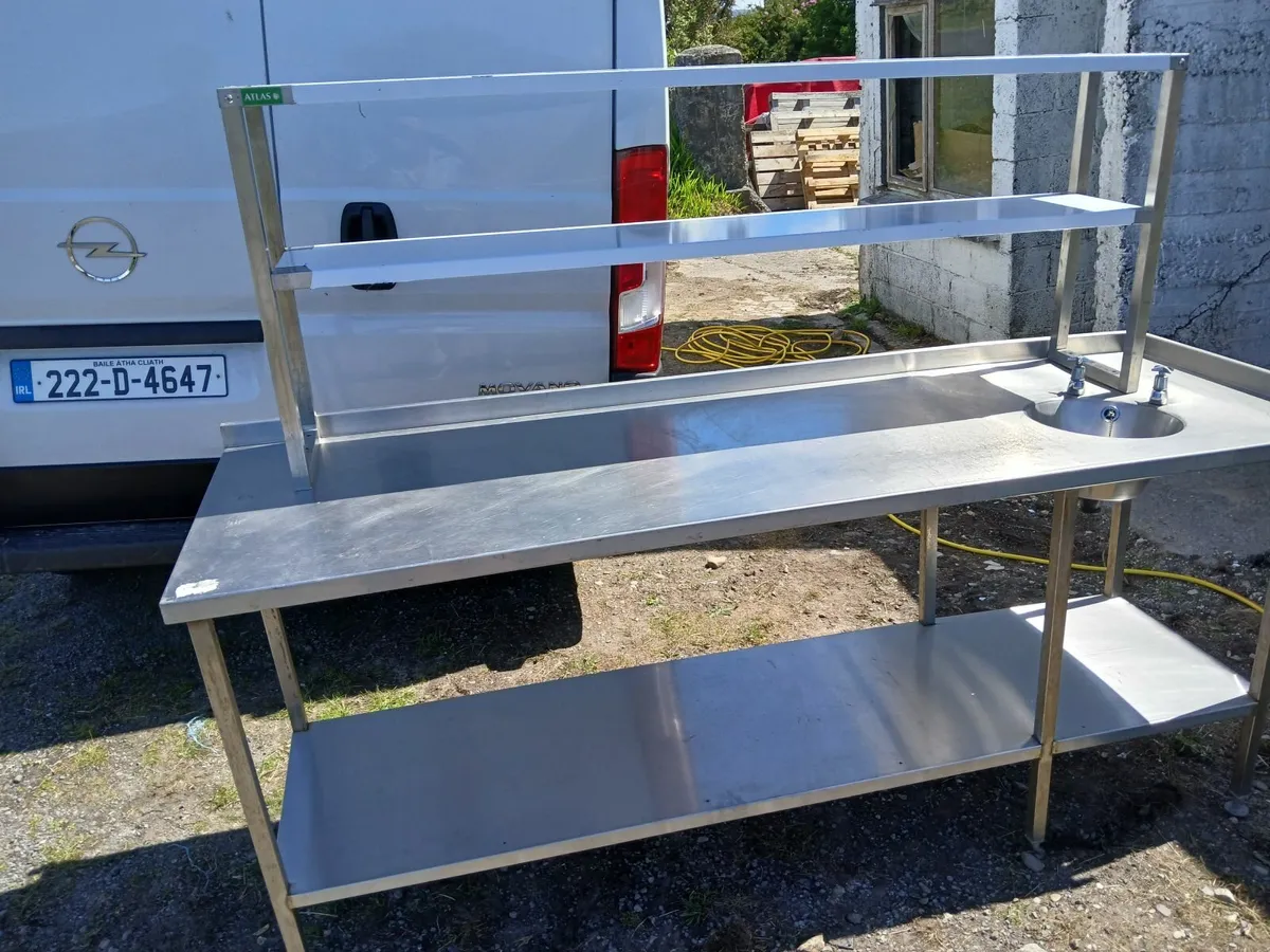 Stainless steel cabbinet /sink unit delivered - Image 3