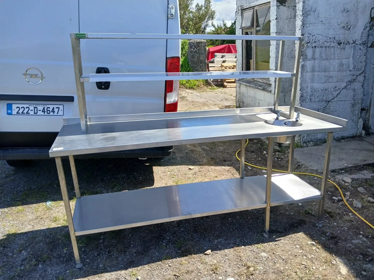Stainless steel cabbinet /sink unit delivered - Image 4