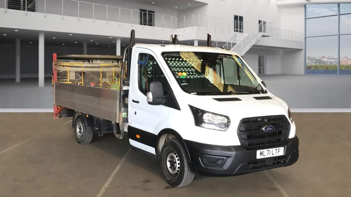 2021 TRANSIT 130 350 14FT DROPSIDE WITH TAILLIFT - Image 1