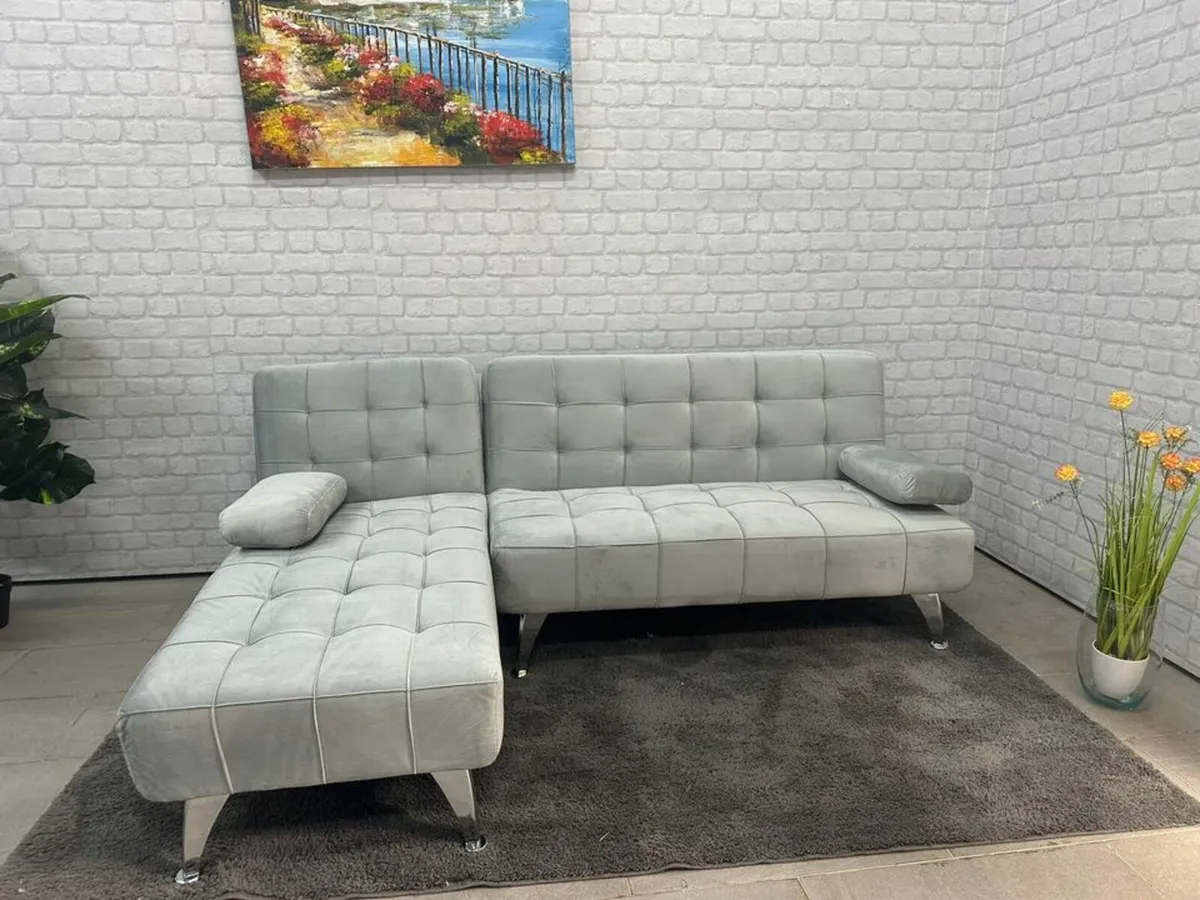 Light Grey Corner Sofa – Delivery Offered - Image 1
