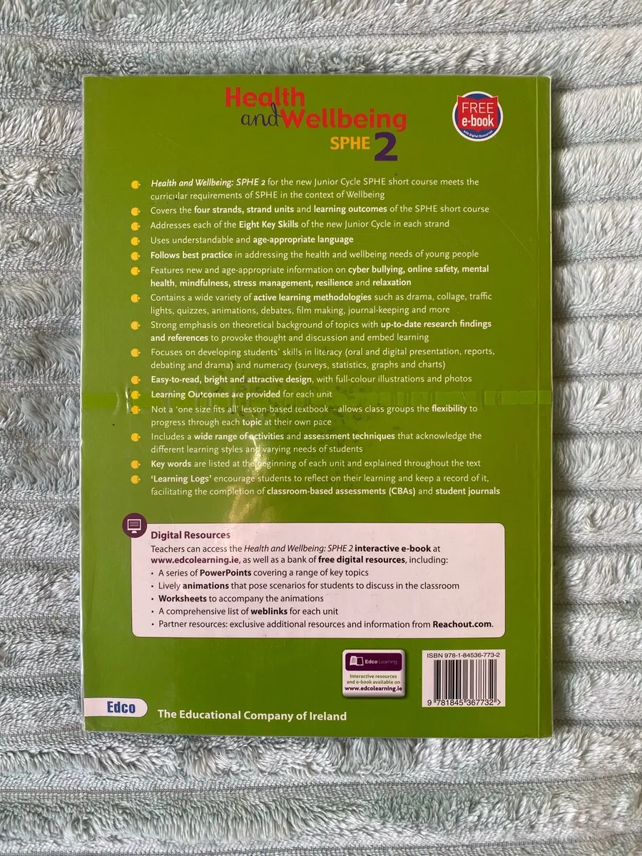 Junior cycle SPHE Health and Wellbeing Textbook 2 - Image 3